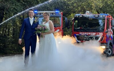 Feestje bij Brandweer Gieten: Johan & Chantal zeggen ‘Ja’!
